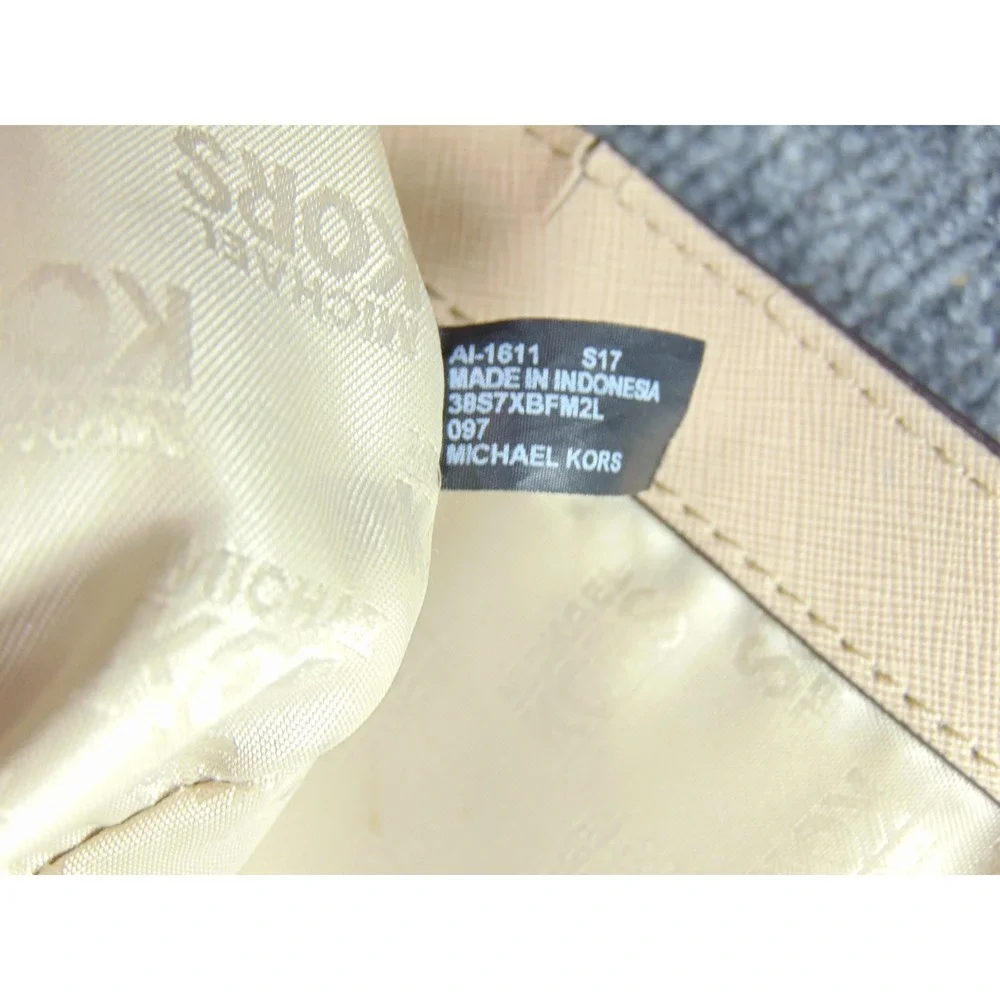 Michael Kors Bedford Crossbody Bag Tan Pebble Leather 38S7XBFM2L‎ Flaw